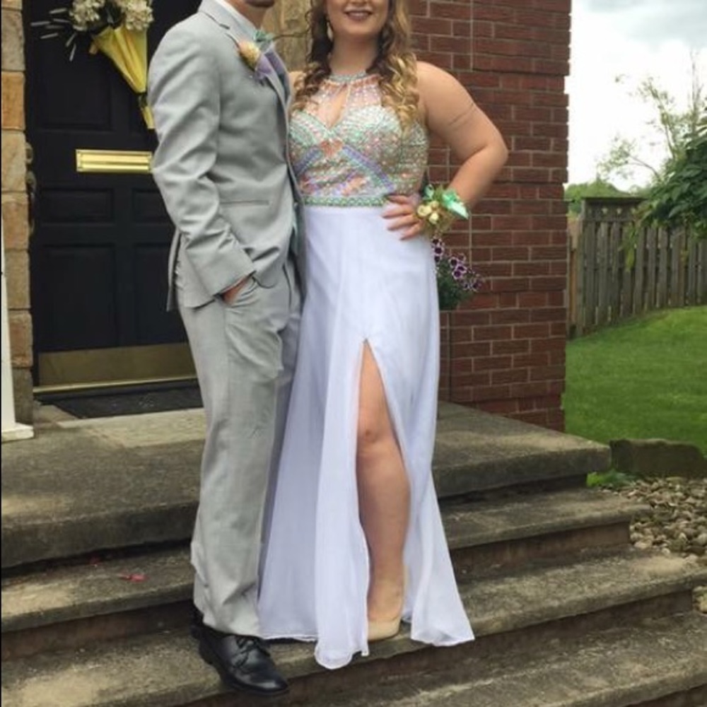 Rachel Allan Prom/ Pageant Sequined Gown - Picture 2 of 4